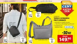 Lidl TOPMOVE Taška s ochranou proti krádeži nabídka