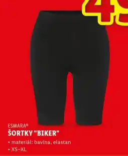 Lidl Esmara šortky "biker" nabídka