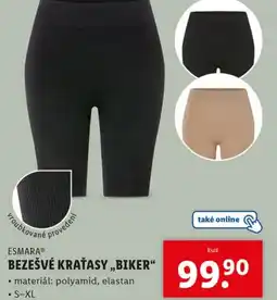 Lidl Esmara® bezešvé kraťasy „biker" nabídka