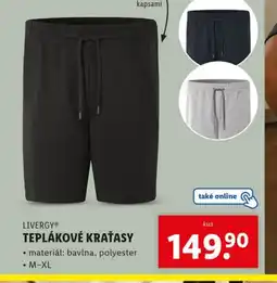 Lidl Livergyⓡ teplákové kraťasy nabídka