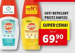 Lidl Off! repelent proti hmyzu nabídka