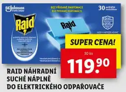 Lidl Raid náhradní suché náplně do elektrického odpařovače nabídka