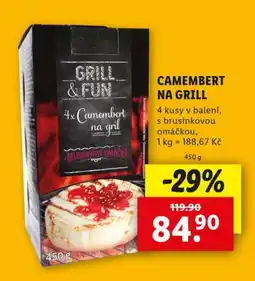 Lidl Camembert na grill nabídka