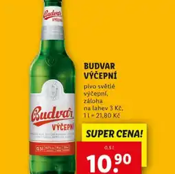 Lidl Budvar výčepní nabídka