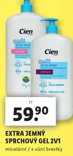 Lidl Extra jemný sprchový gel 2v1 nabídka