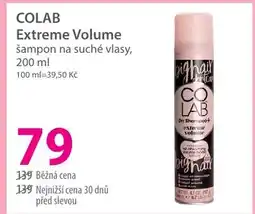 Hebe COLAB Extreme Volume šampon na suché vlasy nabídka