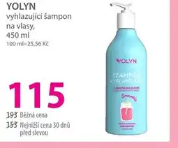 Hebe YOLYN vyhlazující šampon na vlasy, nabídka