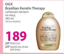 Hebe OGX Brazilian Keratin Therapy vyhlazující šampon na vlasy nabídka