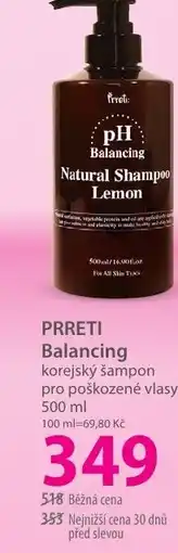 Hebe PRRETI Balancing korejský šampon pro poškozené vlasy nabídka
