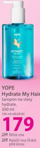 Hebe YOPE Hydrate My Hair šampon na vlasy hydrate nabídka