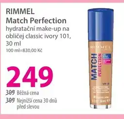 Hebe RIMMEL Match Perfection hydratační make-up na obličej classic ivory 101 nabídka