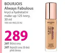 Hebe BOURJOIS Always Fabulous krycí a hydratační make-up 125 ivory nabídka