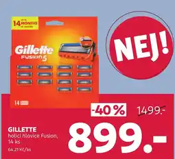 Rossmann GILLETTE holicí hlavice Fusion nabídka