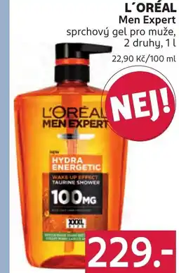 Rossmann L'ORÉAL Men Expert sprchový gel pro muže nabídka