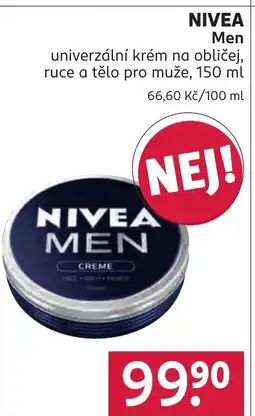 Rossmann NIVEA Men univerzální krém na obličej, ruce a tělo pro muže nabídka