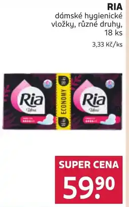 Rossmann RIA dámské hygienické vložky nabídka