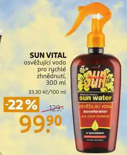 Rossmann SUN VITAL osvěžující voda pro rychlé zhnědnutí nabídka