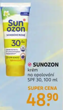 Rossmann SUNOZON krém na opalování SPF 30 nabídka