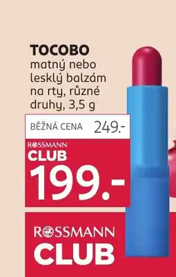 Rossmann TOCOBO matný nebo lesklý balzám na rty nabídka