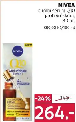 Rossmann NIVEA duální sérum Q10 proti vráskám nabídka