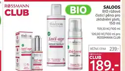 Rossmann SALOOS BIO růžová čisticí pěna pro zklidnění pleti nabídka