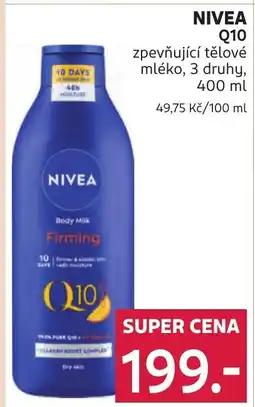 Rossmann NIVEA Q10 zpevňující tělové mléko nabídka