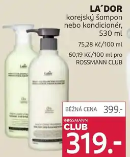 Rossmann LA DOR korejský šampon nebo kondicionér nabídka