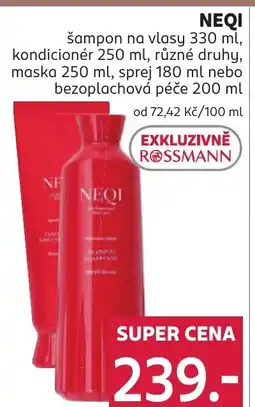 Rossmann NEQI šampon na vlasy nabídka