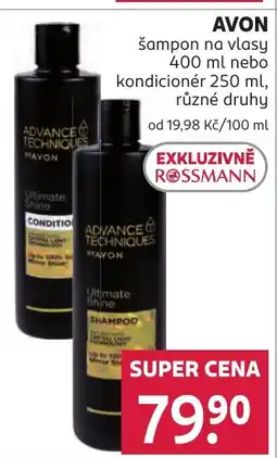 Rossmann AVON šampon na vlasy nabídka