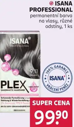 Rossmann ISANA PROFESSIONAL permanentní barva na vlasy, různé odstíny nabídka
