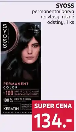 Rossmann SYOSS permanentní barva na vlasy nabídka