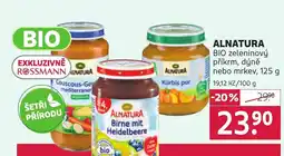 Rossmann ALNATURA BIO zeleninový příkrm, dýně nebo mrkev nabídka