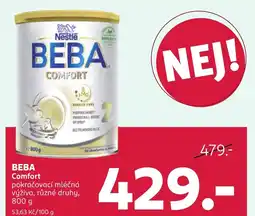 Rossmann BEBA Comfort pokračovací mléčná výživa nabídka