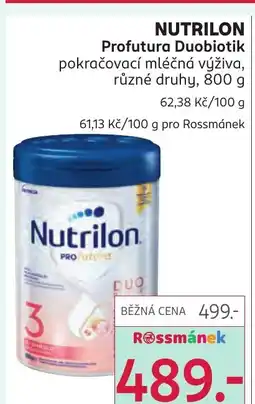 Rossmann NUTRILON Profutura Duobiotik nabídka