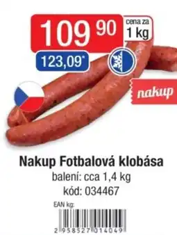 Qanto Nakup Fotbalová klobása nabídka