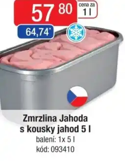 Qanto Zmrzlina Jahoda s kousky jahod nabídka