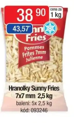 Qanto Hranolky Sunny Fries 7x7 mm nabídka
