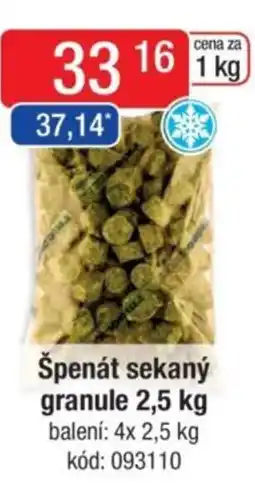 Qanto Špenát sekaný granule nabídka