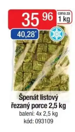 Qanto Špenát listový řezaný porce nabídka