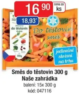 Qanto Směs do těstovin Naše zahrádka nabídka
