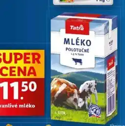 Lidl Tatra Mléko Polotučné nabídka