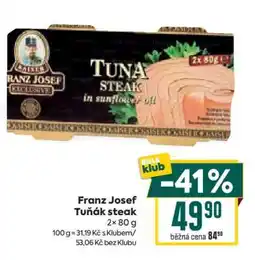 Billa Franz Josef Tuňák steak nabídka