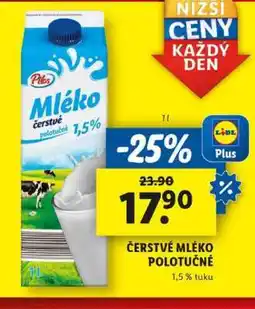 Lidl Pilos Mléko čerstvé polotučné nabídka