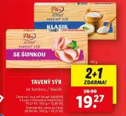 Lidl Pilos JEMNÝ TAVENÝ SÝR nabídka