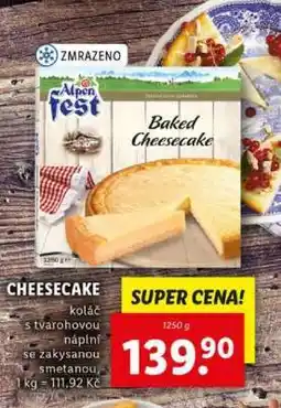 Lidl Alpen Fest Baked Cheesecake nabídka