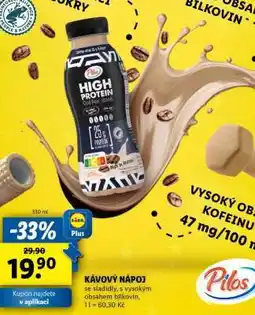 Lidl Pilos High Protein Coffee drink nabídka