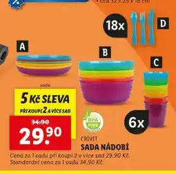 Lidl CRIVIT SADA NÁDOBÍ nabídka
