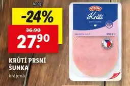 Lidl PIKOK Krůtí prsí šunka krájená nabídka