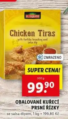Lidl El Tequito Chicken Tiras nabídka