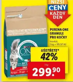 Lidl Purina One Granule pro kočky nabídka